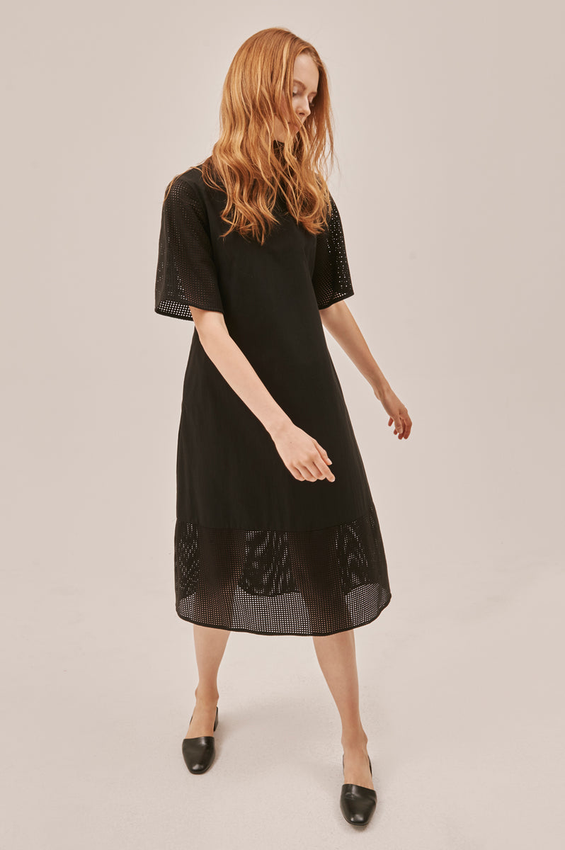 Ryleigh Boxy Dress, black